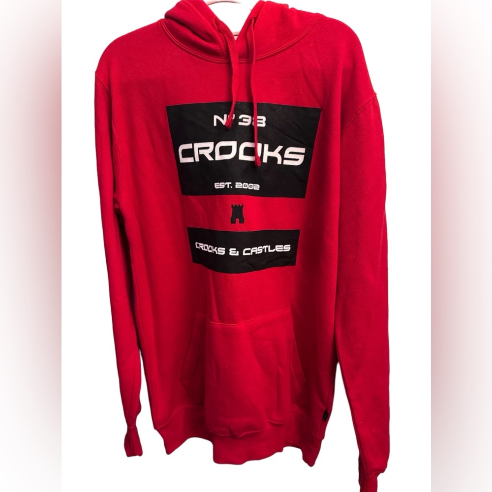 Crooks and Castles Red Sweatshirt Size Medium New!!!